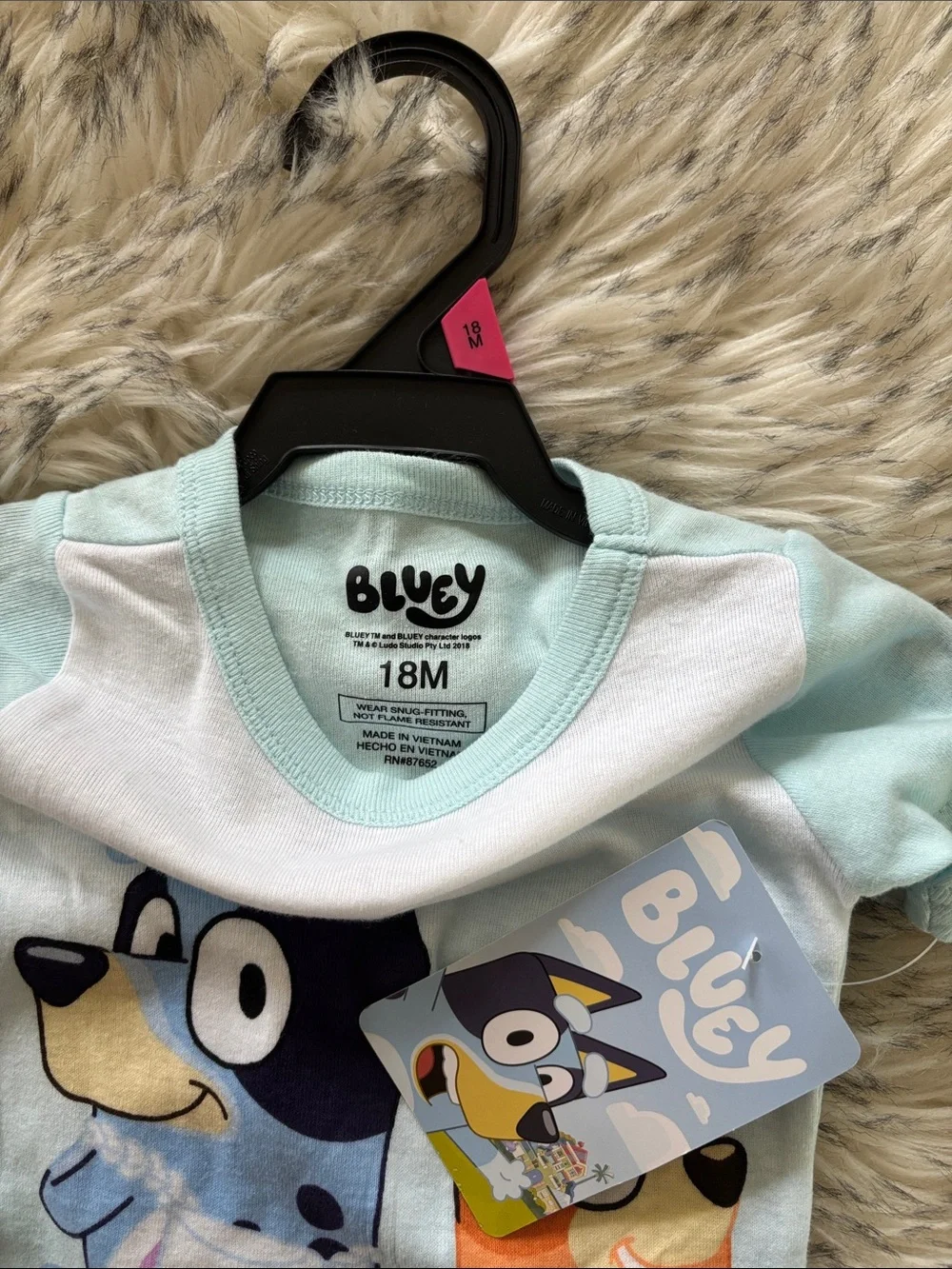 18M NWT BLUEY Toddler Snug Fit Two-Piece Sleep Set